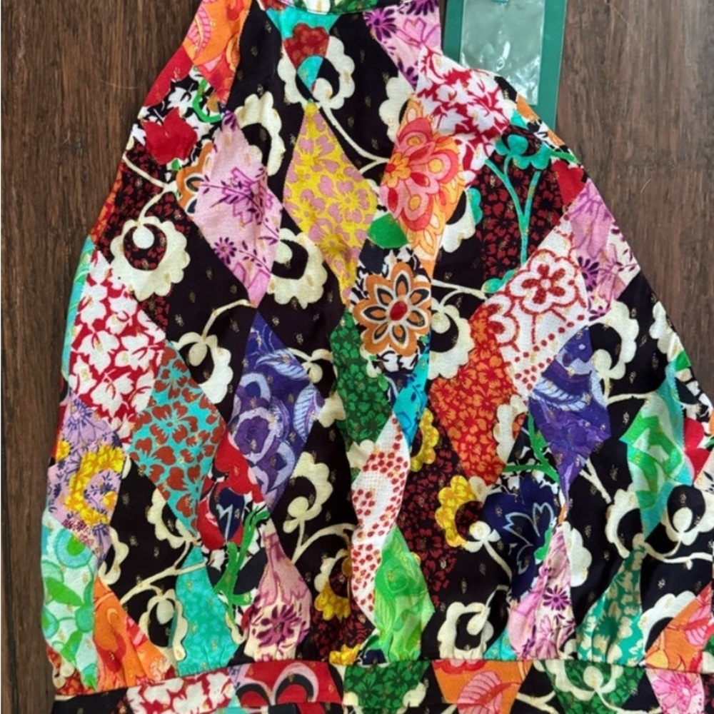 Rixo Patchwork Halter Maxi Dress - image 3